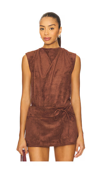 x REVOLVE Freya Suede Top in Cocoa | Revolve Clothing (Global)