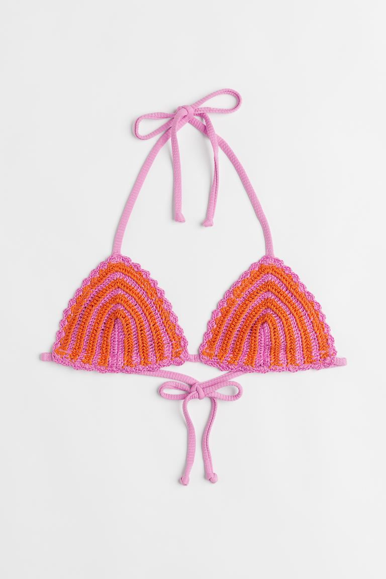 Crochet triangle bikini top | H&M (US)