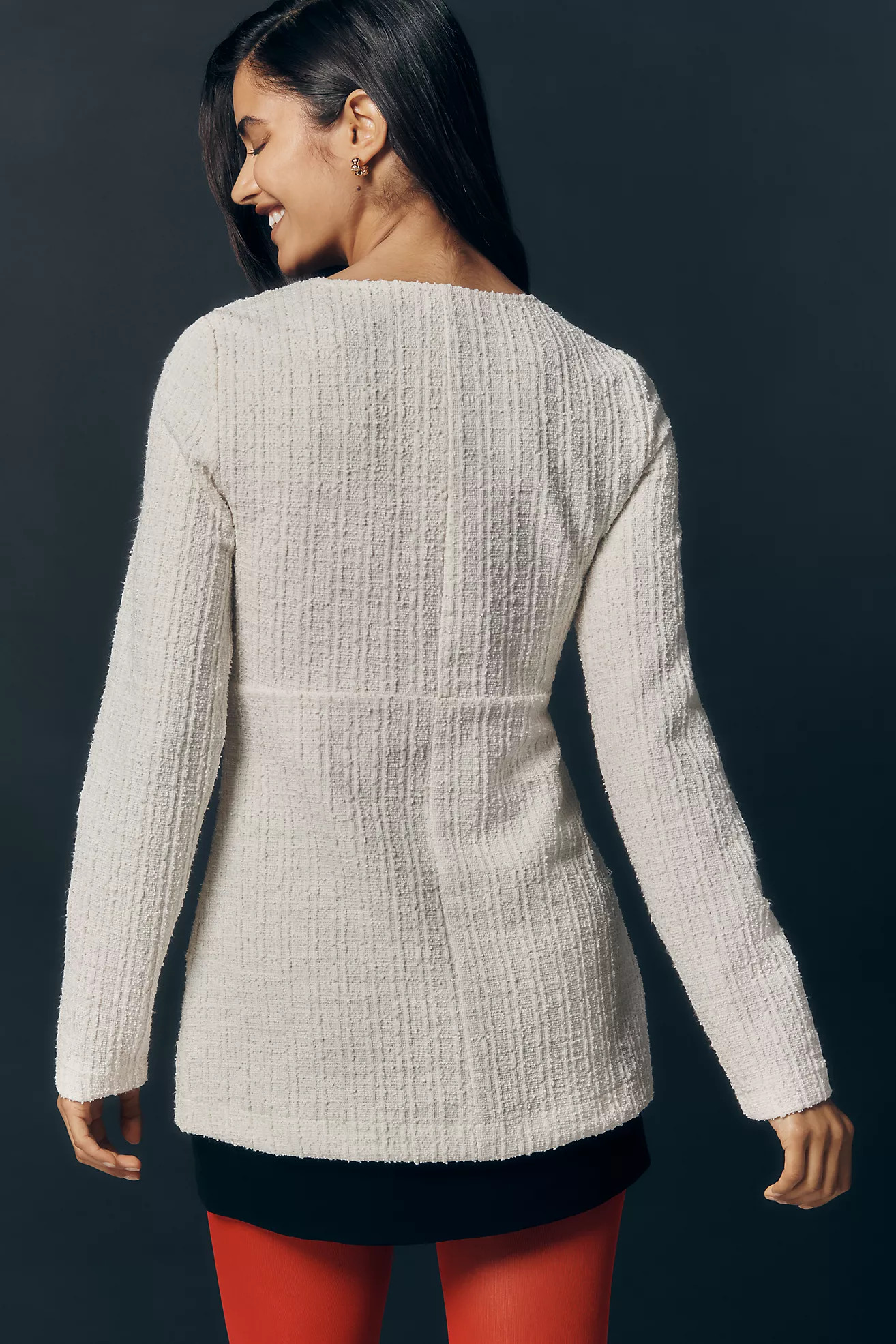 Maeve Double-Bow Scooped Split-Front Top | Anthropologie (US)