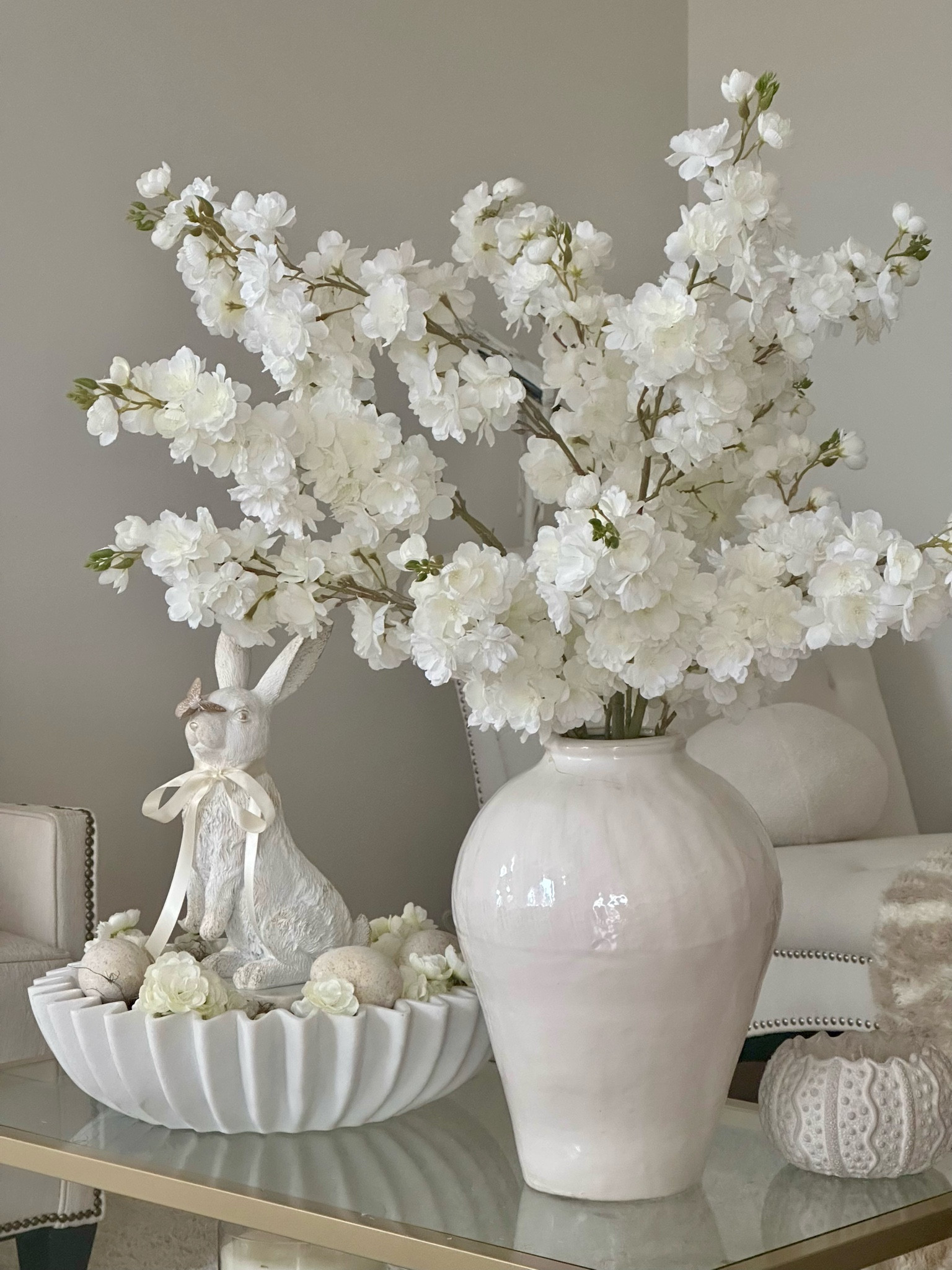 Bunny in Bloom: A Soft Luxe Easter Vignette.

#LTKHome