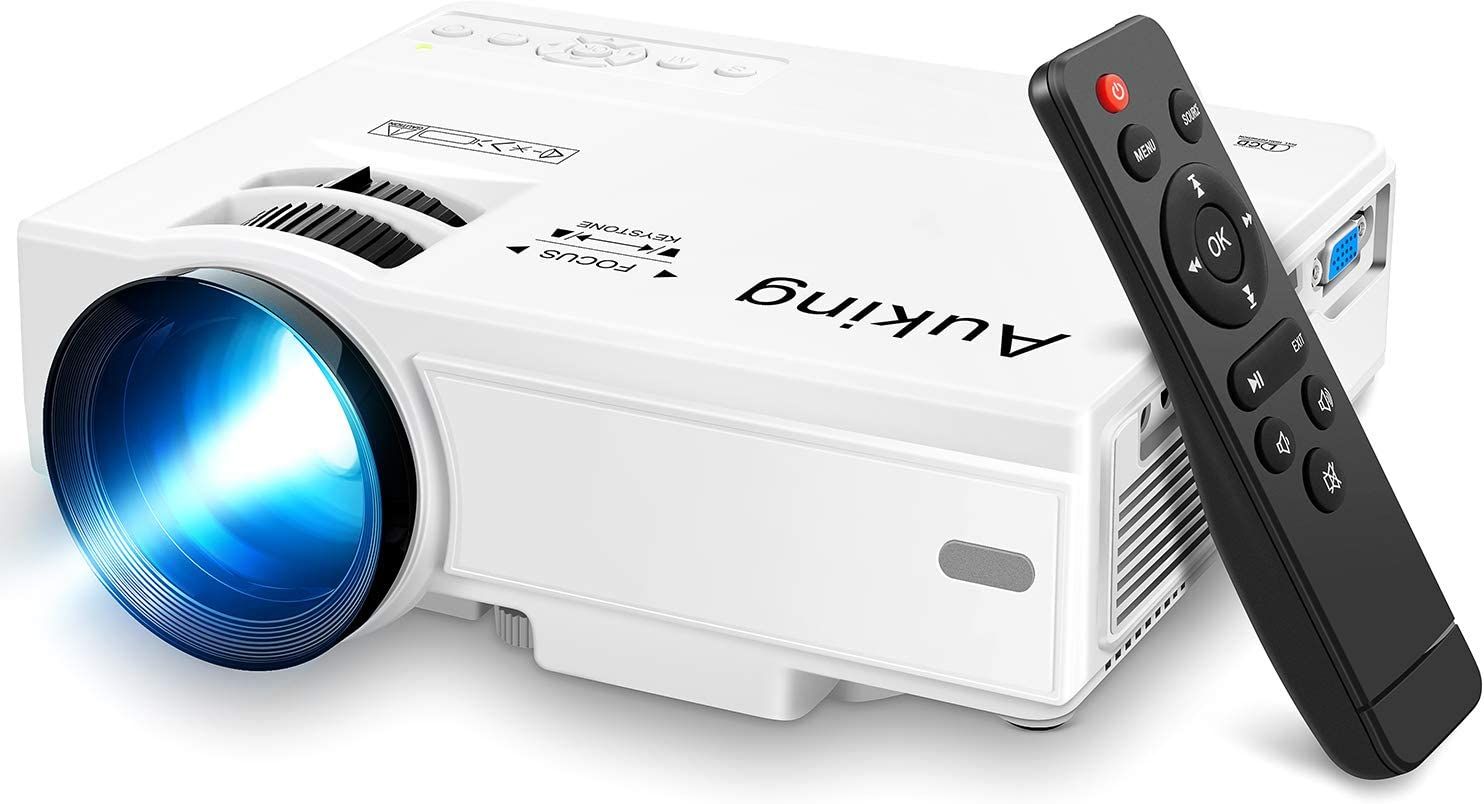 AuKing Projector, 2023 Upgraded Mini Projector, 7500 lumens Multimedia Home Theater Video Project... | Amazon (US)