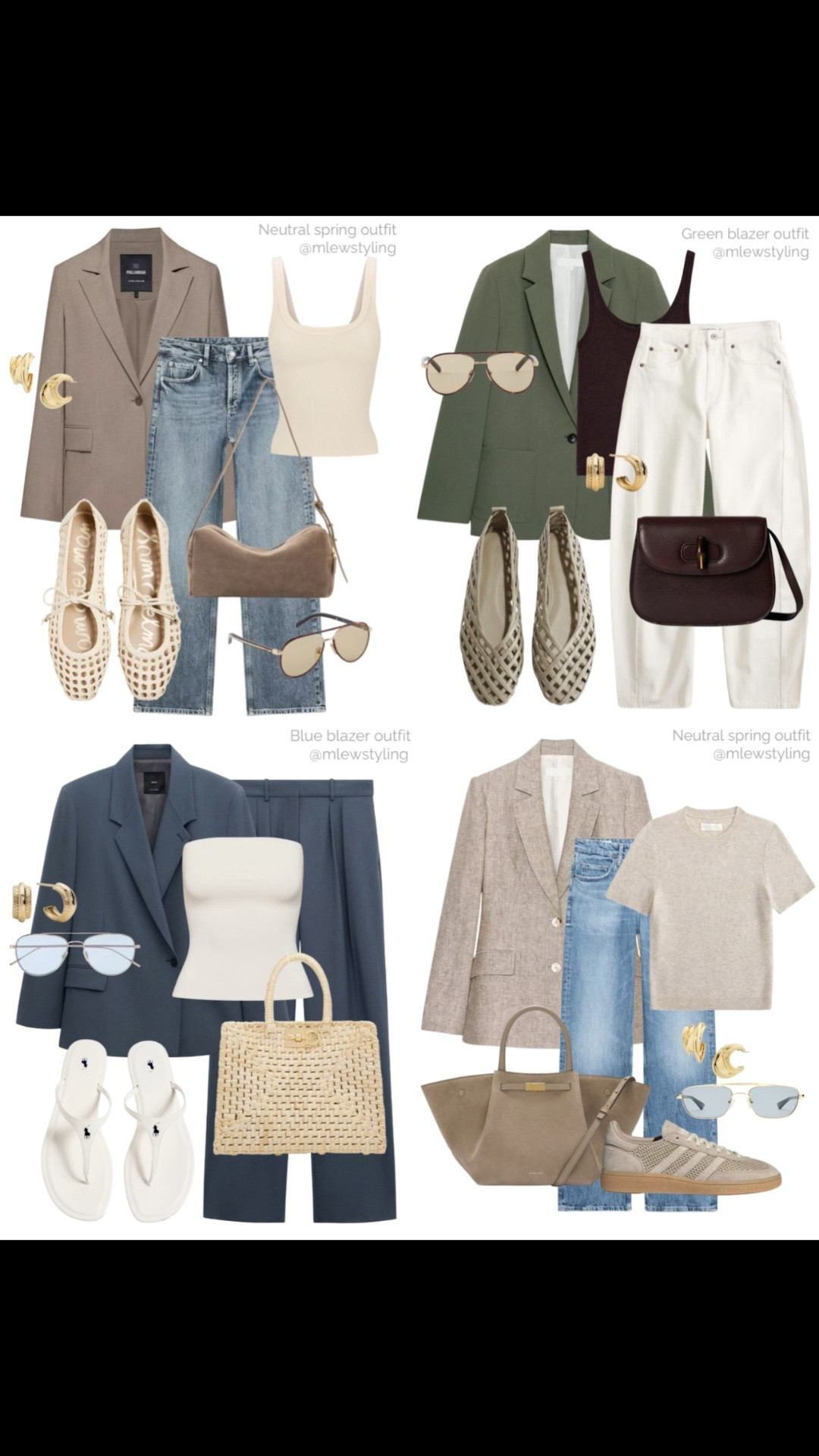 Spring blazer outfit ideas 🌼