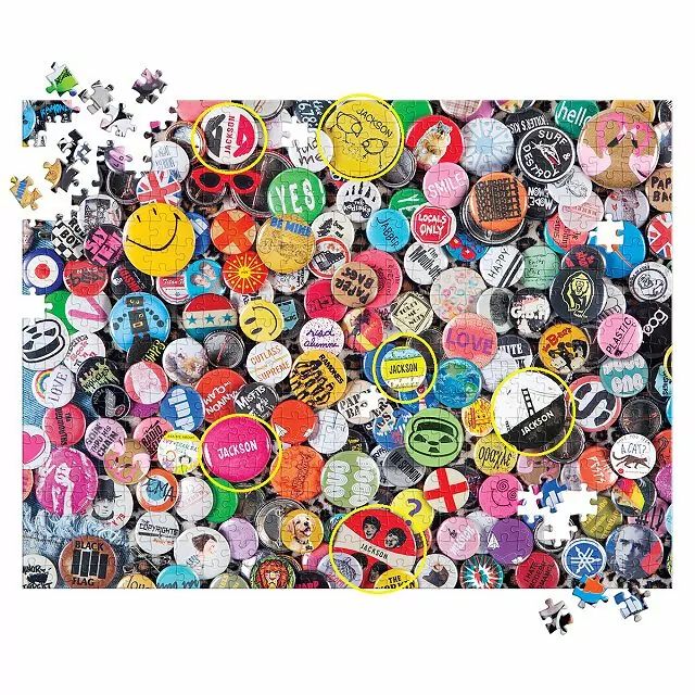 Find Me Personalized Buttons Puzzle | UncommonGoods