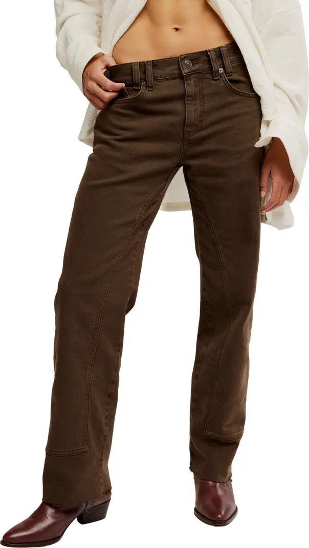 Risk Taker Raw Hem Straight Leg Jeans | Nordstrom