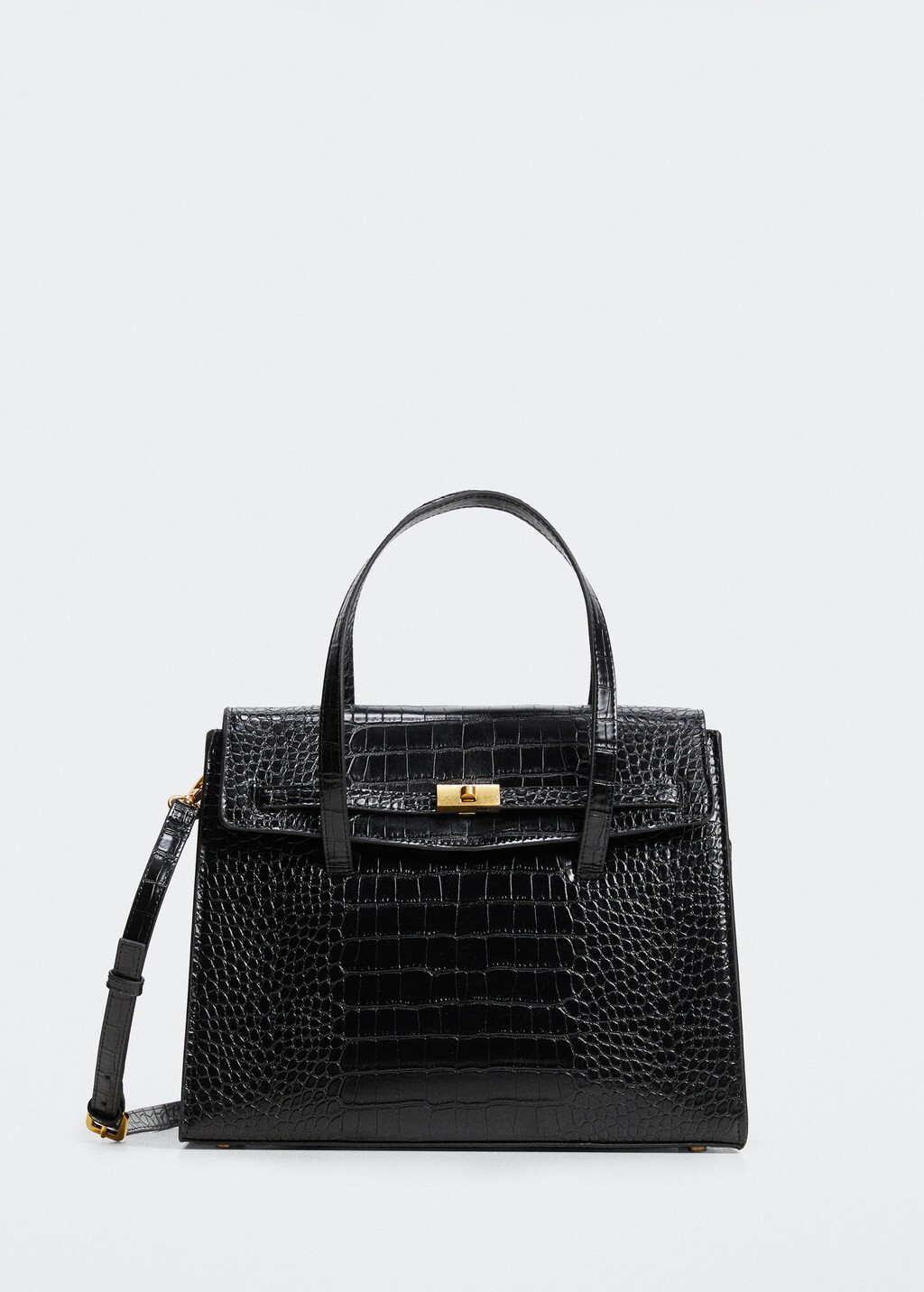 Croc-effect bag | MANGO (UK)
