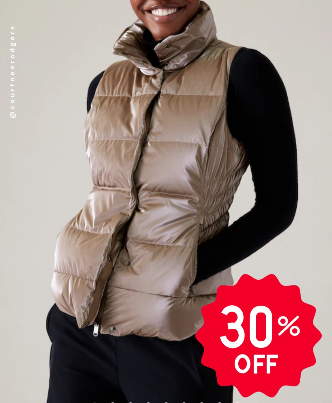 Athleta 30% off puffer vest ✨

Puffer vest, gifts for her, Black Friday, cyber Monday, gift guide 

#LTKstyletip #LTKGiftGuide #LTKfindsunder50