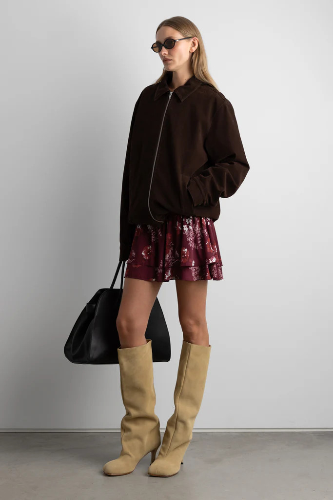 FLORAL PRINT MINI SKIRT | OAK + FORT