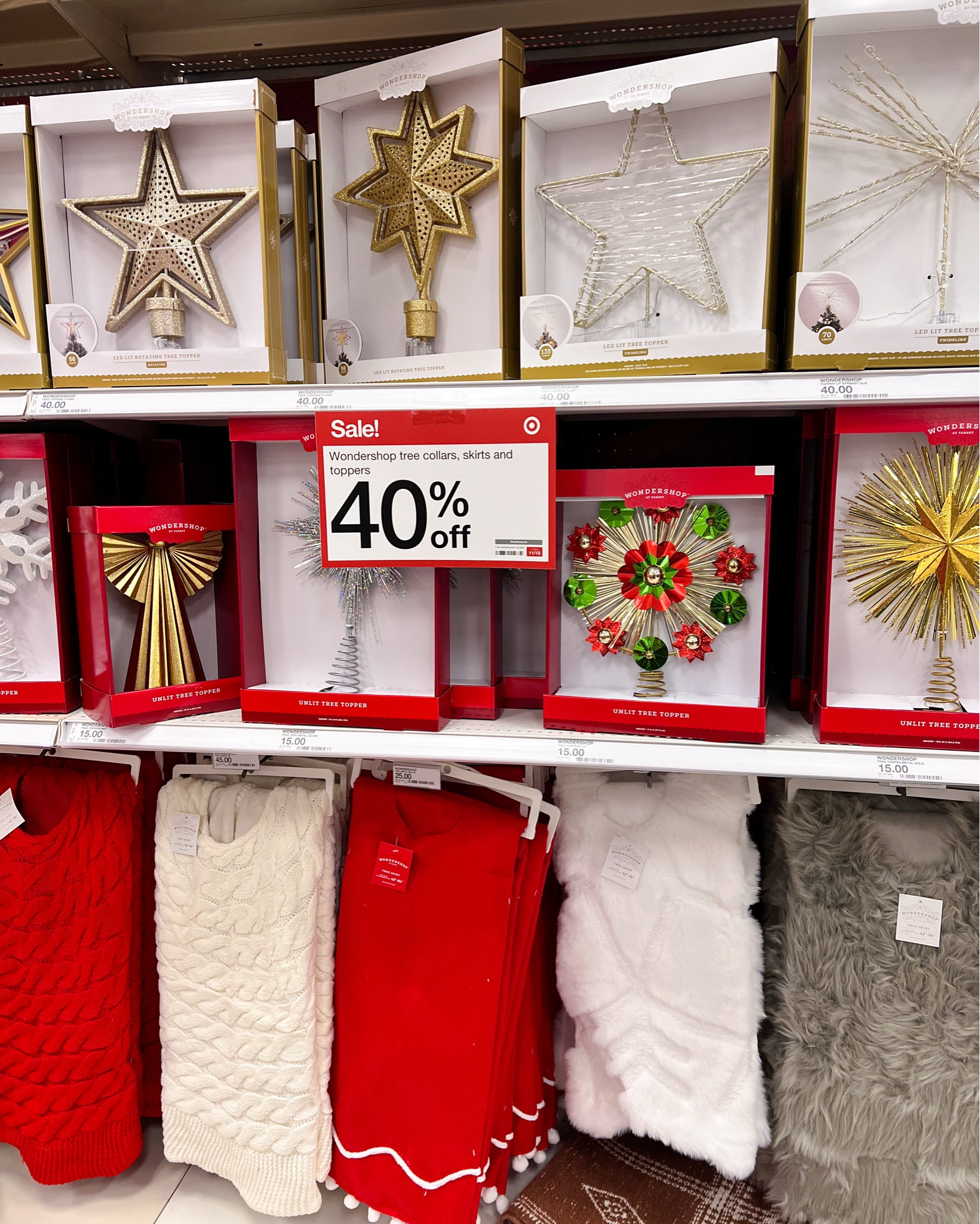 40% off Christmas tree toppers, skirts and more! 

#targethome #targetchristmas #christmastree

#LTKSeasonal #LTKSaleAlert #LTKHome
