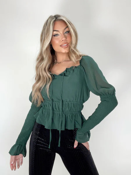 Spreading Cheer Smocked Top | Lane 201 Boutique