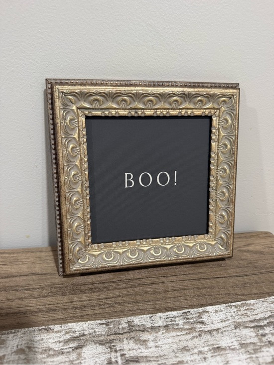 New 8\u201d x 8\u201d Boo Halloween Sign Wall Art Picture Canvas Halloween | Poshmark