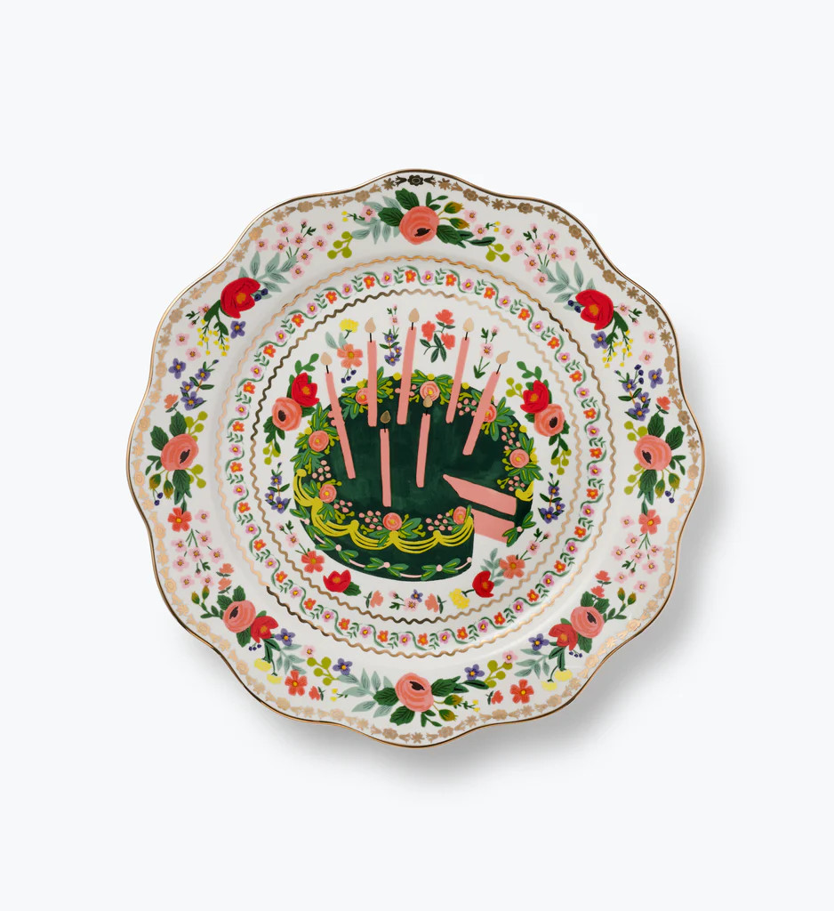 Celebration Plate - Floral Cake | Rifle Paper Co.