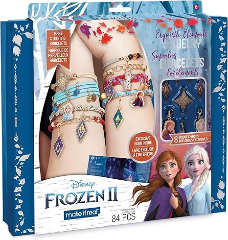 Make It Real – Disney Frozen 2 Elements Jewelry Set. Disney Inspired DIY Charm Bracelet Making ... | Amazon (US)