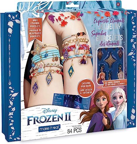 Make It Real – Disney Frozen 2 Elements Jewelry Set. Disney Inspired DIY Charm Bracelet Making ... | Amazon (US)