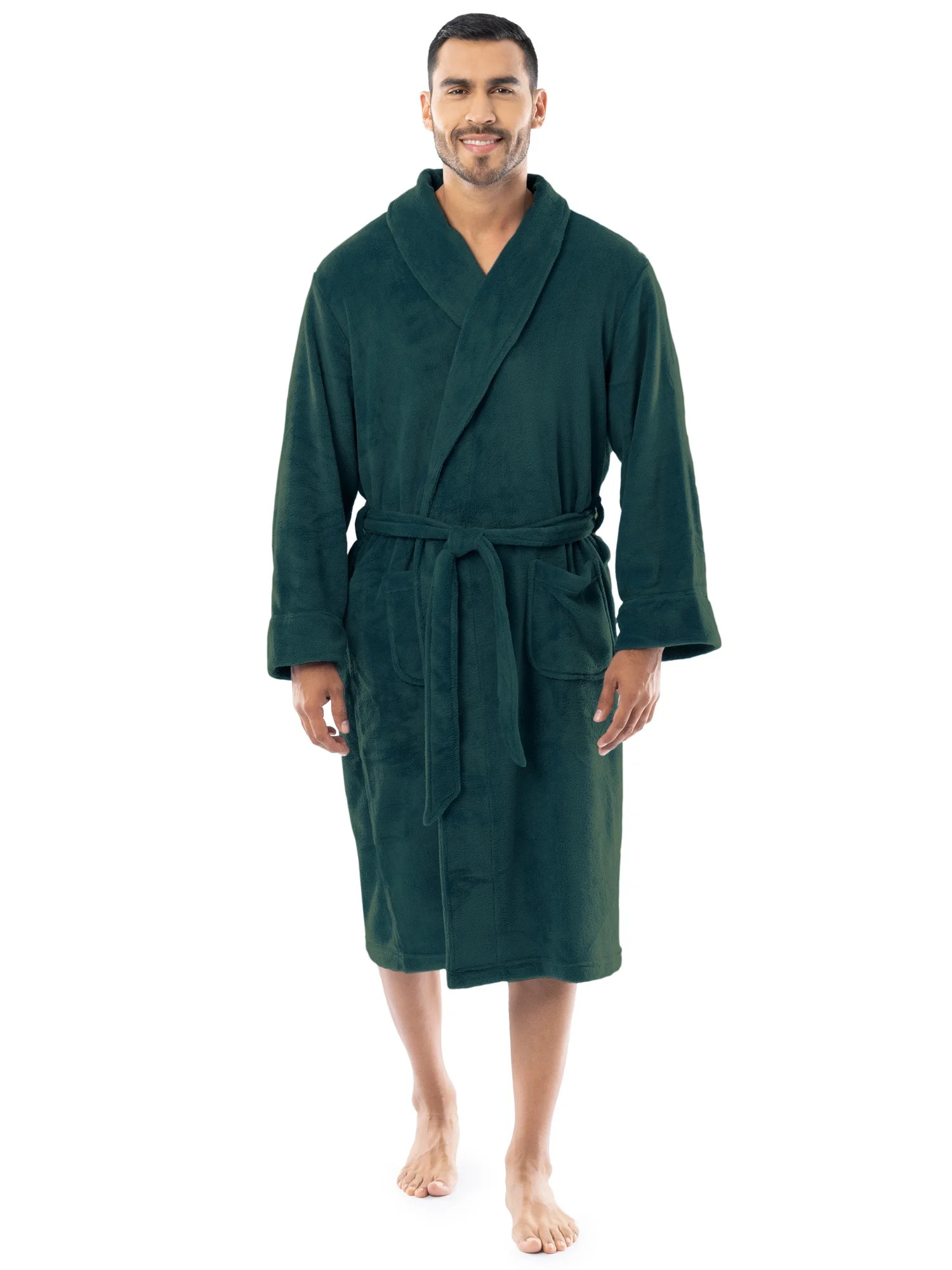 Fruit of the Loom Men's Sleep Soft Fleece Robe, One Size | Walmart (US)
