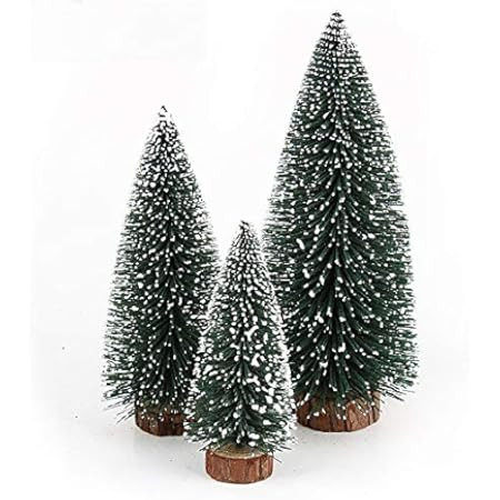Desktop Miniature Pine Tree tabletop christmas tree small pine tree decor christmas tree toppers ... | Amazon (US)