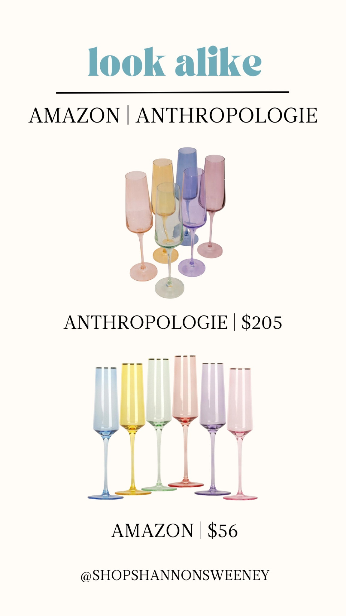 Lookalike | loving these Anthropologie colored glasses + the lookalike on Amazon! 🥰

#LTKU #LTKsalealert #LTKhome