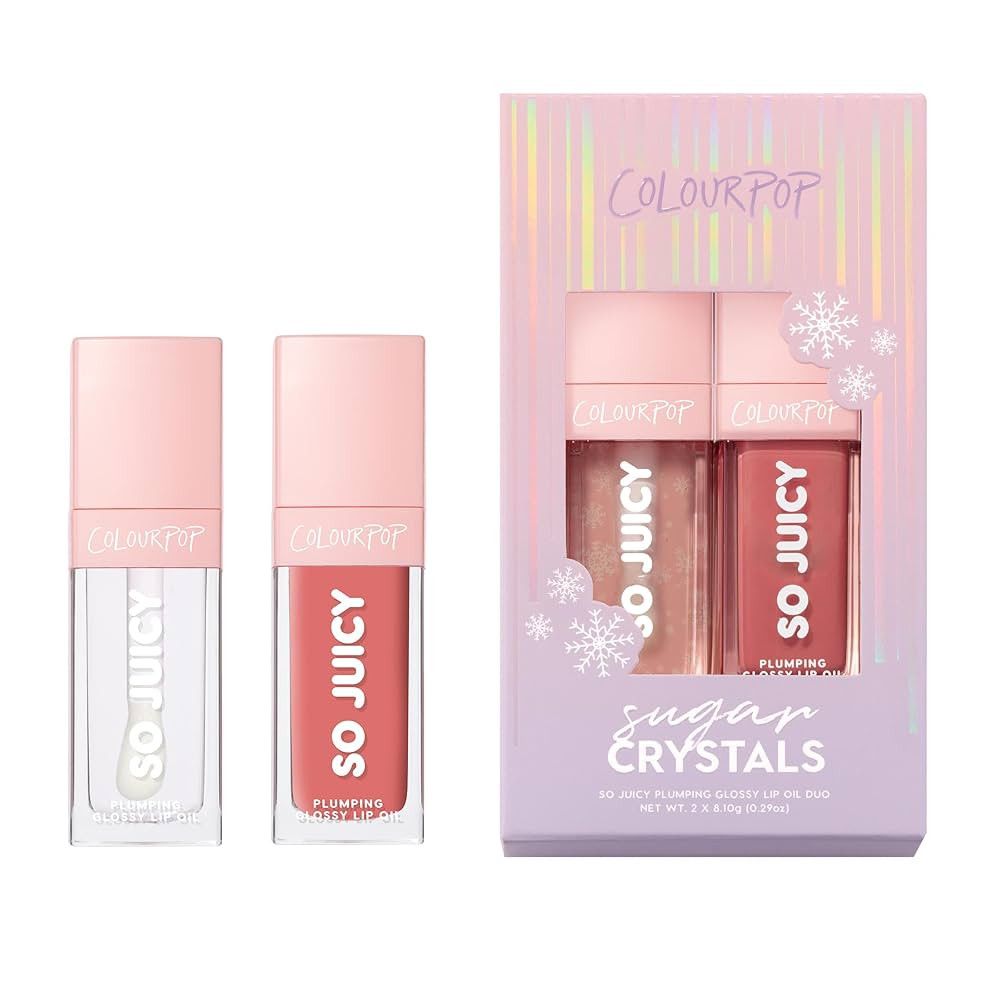 ColourPop Sugar Crystals So Juicy Plumping Glossy Lip Oil Duo (2 Count) | Amazon (US)