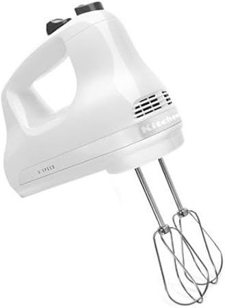 KitchenAid KHM512WH 5-Speed Ultra Power Hand Mixer, White | Amazon (US)