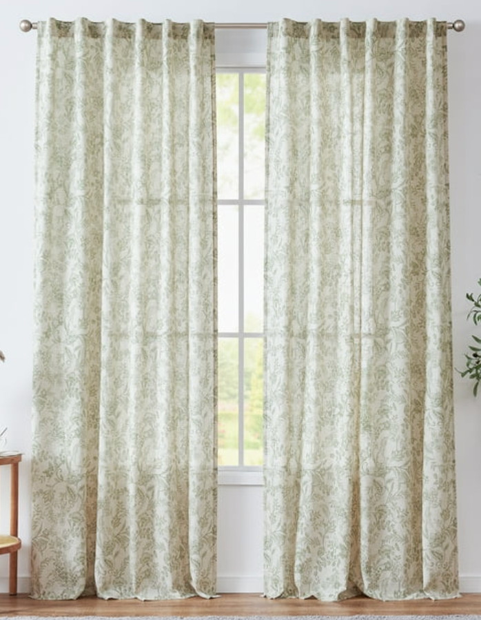 Aren't these curtains so pretty for spring and summer? 

 #LTKHome #LTKFindsUnder100