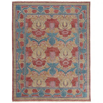 Beall Traditional Oriental, Blue/Red/Yellow, 11'-6" X 15' Area Rug | Perigold