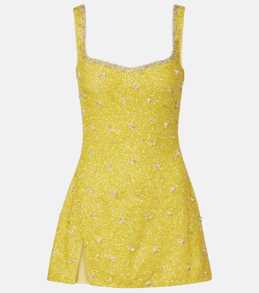 Clio Peppiatt Crystal embellished minidress | Mytheresa (US/CA)