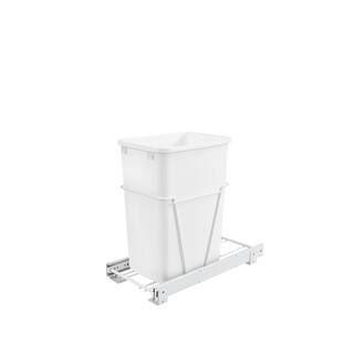 REV-A-SHELF 19.25 in. H x 10.62 in. W x 22 in. D 35 Qt. Single Pull-Out Storage Bin with 3/4 Exte... | The Home Depot