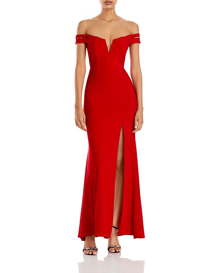 AQUA Off-the-Shoulder Gown - 100% Exclusive Back to Results -  Women - Bloomingdale's | Bloomingdale's (US)