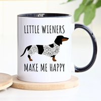 Piebald Dachshund Mug, Coffee Gifts, Cups, Funny Daschund Doxie Mug | Etsy (US)