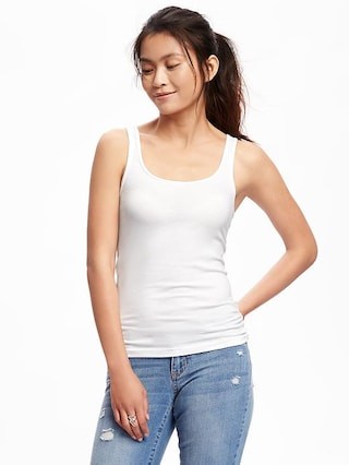 First-Layer Fitted Rib-Knit Tank for Women | Old Navy US