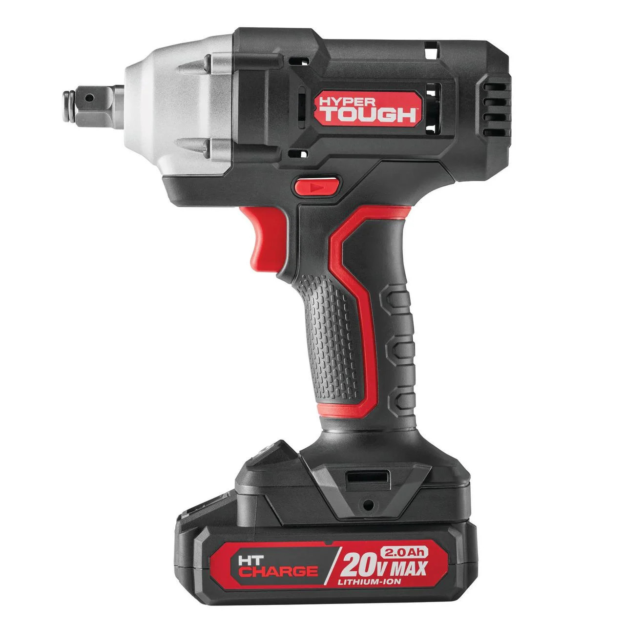 Hyper Tough 20V Cordless 1/2-inch Impact Wrench, Variable Speed Trigger, 2.0 Ah Battery and Charg... | Walmart (US)