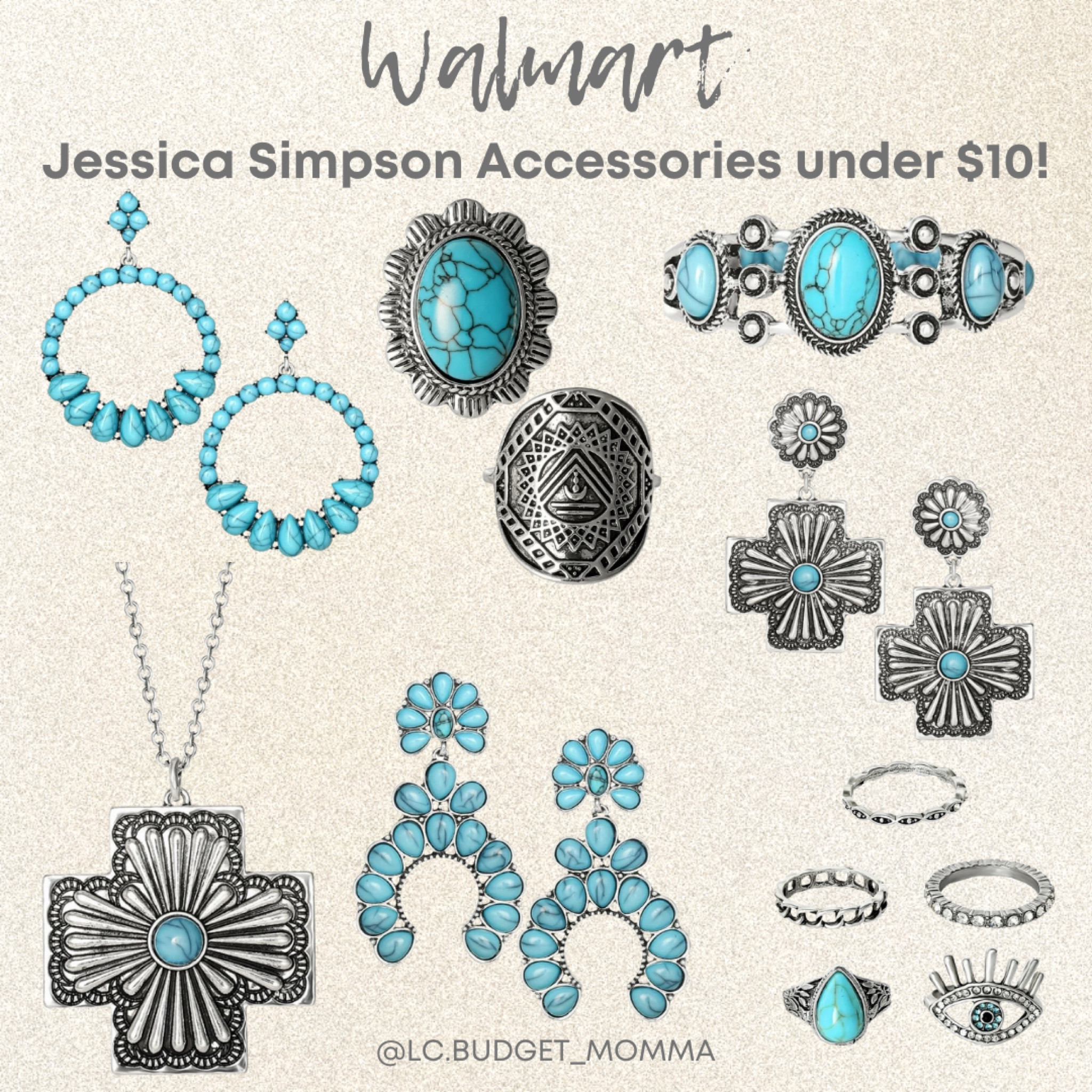 New at Walmart! AFFORDABLE Jessica Simpson Accessories! ✨

#jewelry #teal #turquoise #accessories #walmart #walmartexclusive #necklace #earrings #bracelet #ring #cross #faux #stone

#LTKSeasonal #LTKGiftGuide #LTKstyletip