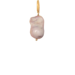 Pink Baroque Pearl Clip-On Charm | Sequin