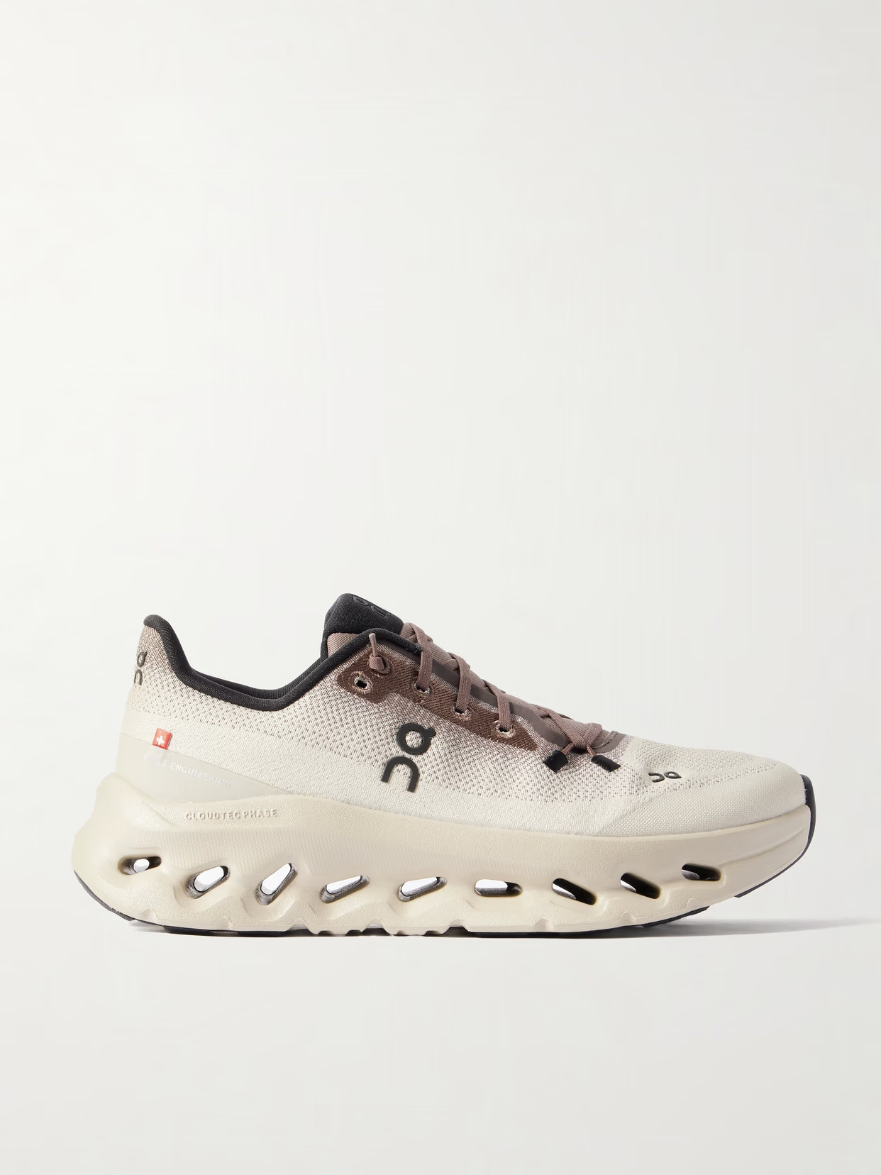 ON - Cloudtilt Stretch Recycled-knit Sneakers - Taupe | NET-A-PORTER (UK & EU)