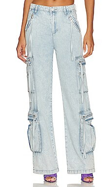 BLANKNYC Franklin Rib Cage Tencile Pant in Blue Lagoon from Revolve.com | Revolve Clothing (Global)