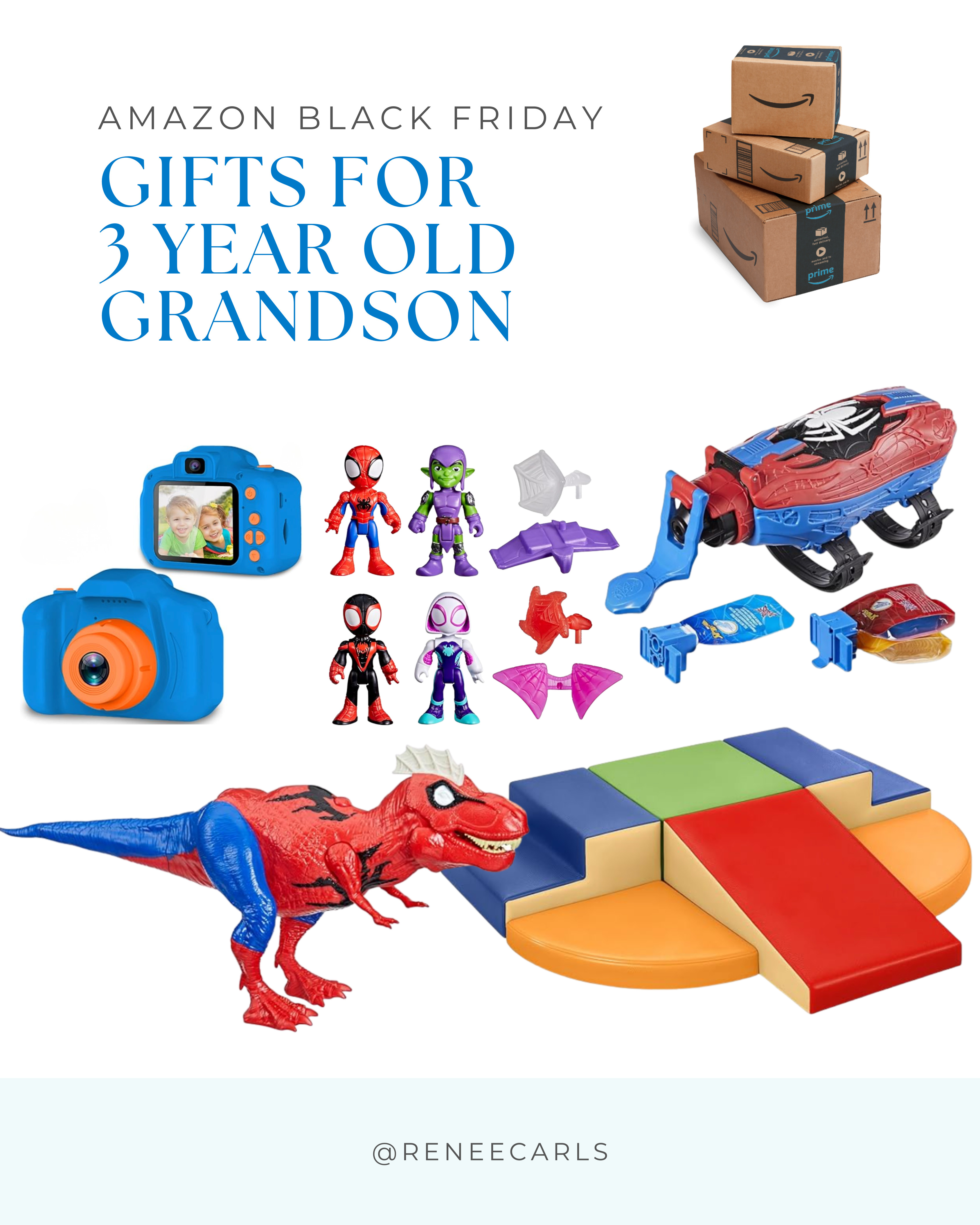 My little Judah Bear is 3 years old this Christmas! He is into all things Spidey, dinosaurs, trucks... Total boy. He also loves to take my phone to take pictures, look at pictures, so we are definitely grabbing that little digital camera. 

 #LTKCyberWeek #LTKGiftGuide #LTKHoliday
