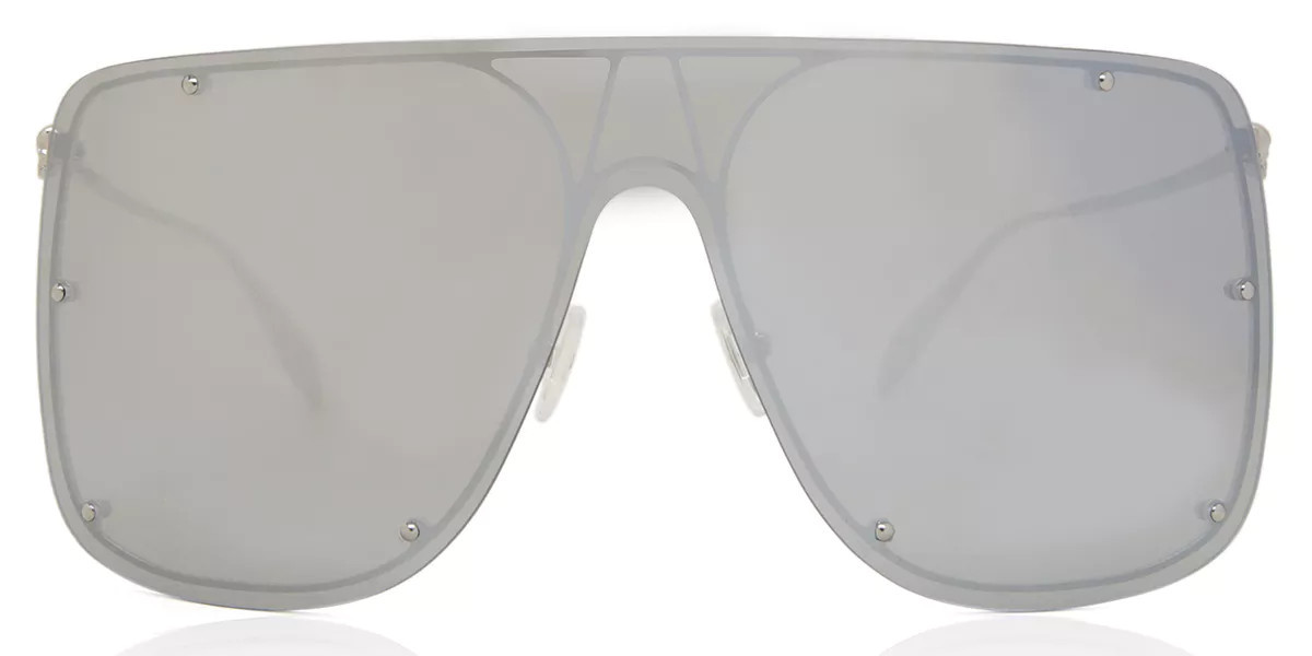 Alexander McQueen AM0313S 007 Men's Sunglasses Silver Size 199 - Free RX Lenses - Free RX Lenses | SmartBuyGlasses Global