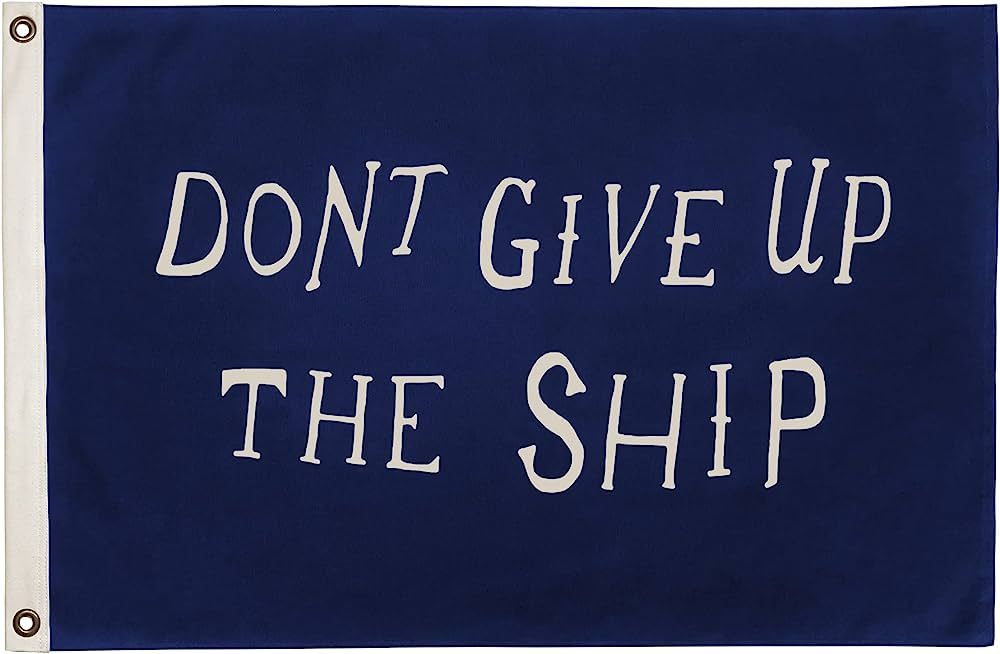 100% Cotton Canvas, Don't Give Up The Ship Flag, Made in USA (2' x 3' ft) | Amazon (US)