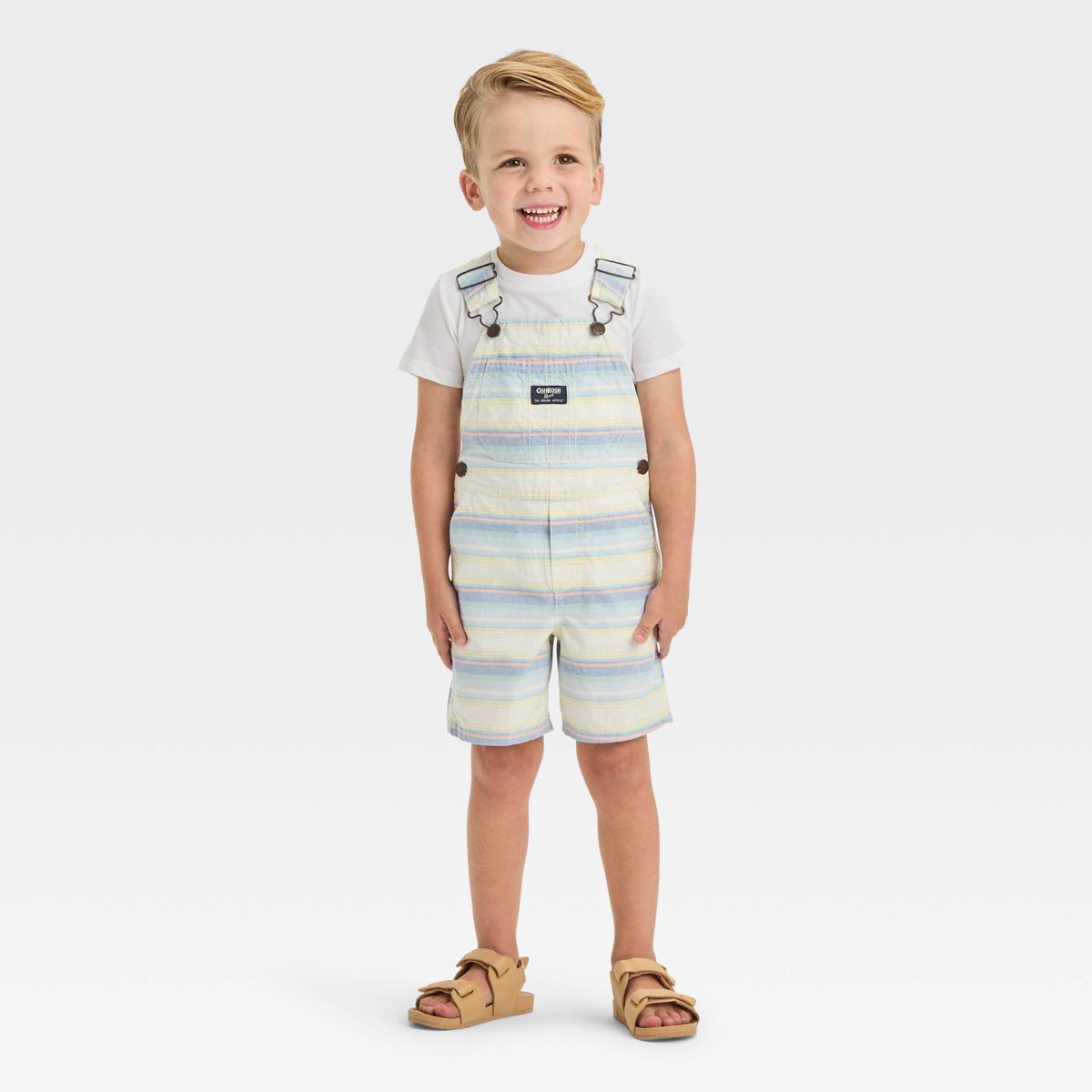 OshKosh B'gosh Toddler Boys' Striped Shortalls | Target