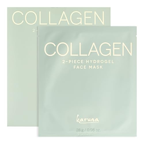 Karuna Skin - COLLAGEN Face Mask Sheets, Hydrogel 2-Piece Facial Mask, Age-Defying, Hydrating, Rejuvenating & Moisturizing Skin Care Essential That Targets Fine Lines & Wrinkles, 1 Pack | Amazon (US)