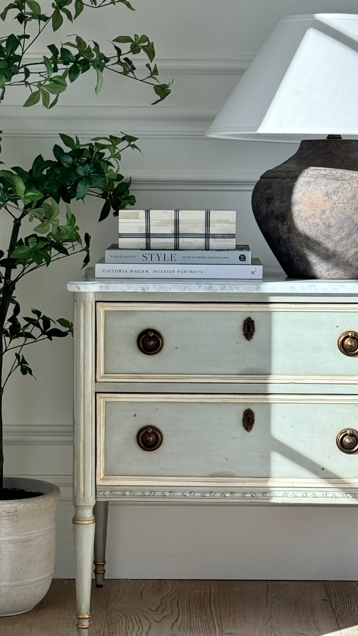 This beautiful bone box is on sale!  Such a great way to add hints of black into your decor!  I can’t say enough about this stunning nightstand!  The marble is gorgeous and the quality is amazing!  This lamp is my all time favorite too!  I have four!

@frontgate 

#LTKSaleAlert #LTKHome