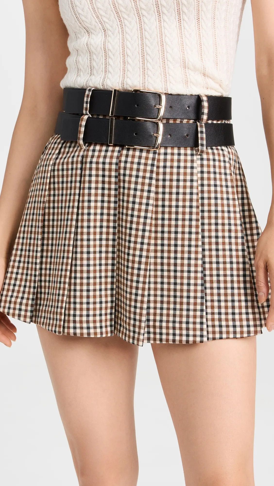 Moon River Pleated Miniskirt | Shopbop | Shopbop