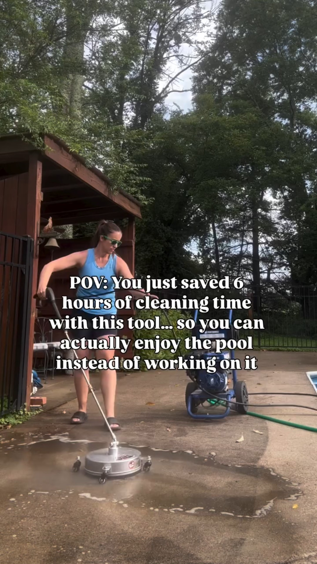 This $57 pressure washer attachment? She’s the reason I actually relaxed last weekend instead of pressure washing until sunset. 

The pool deck typically takes 8 hours to do with a regular pressure washer, but this 14 inch attachment on wheels helped me knock it out in under 2 hours.

If your weekends are for living, not scrubbing—comment “SHOP” and I’ll send the link straight to your inbox. 💌 Ps - it’s currently on sale for Prime Day!

Time saved: 6 hours.
Sanity saved: immeasurable.

#diy #homeimprovement #diyprojects #outdoorliving #clean #cleaning #patio #amazon #amazonhome #amazonfinds #primeday #primedaydeals #amazonfind

Moody | Cozy | Cozy Interiors | Moody Aesthetic | Secondhand | vintage | home improvement | renovation | traditional | interior design | design inspo | home decor | antiques | thrifted finds | collected home | thrifting | affordable decor | DIY | facebook marketplace  | FBMP | estate sales | sustainable | upcycle | Nashville