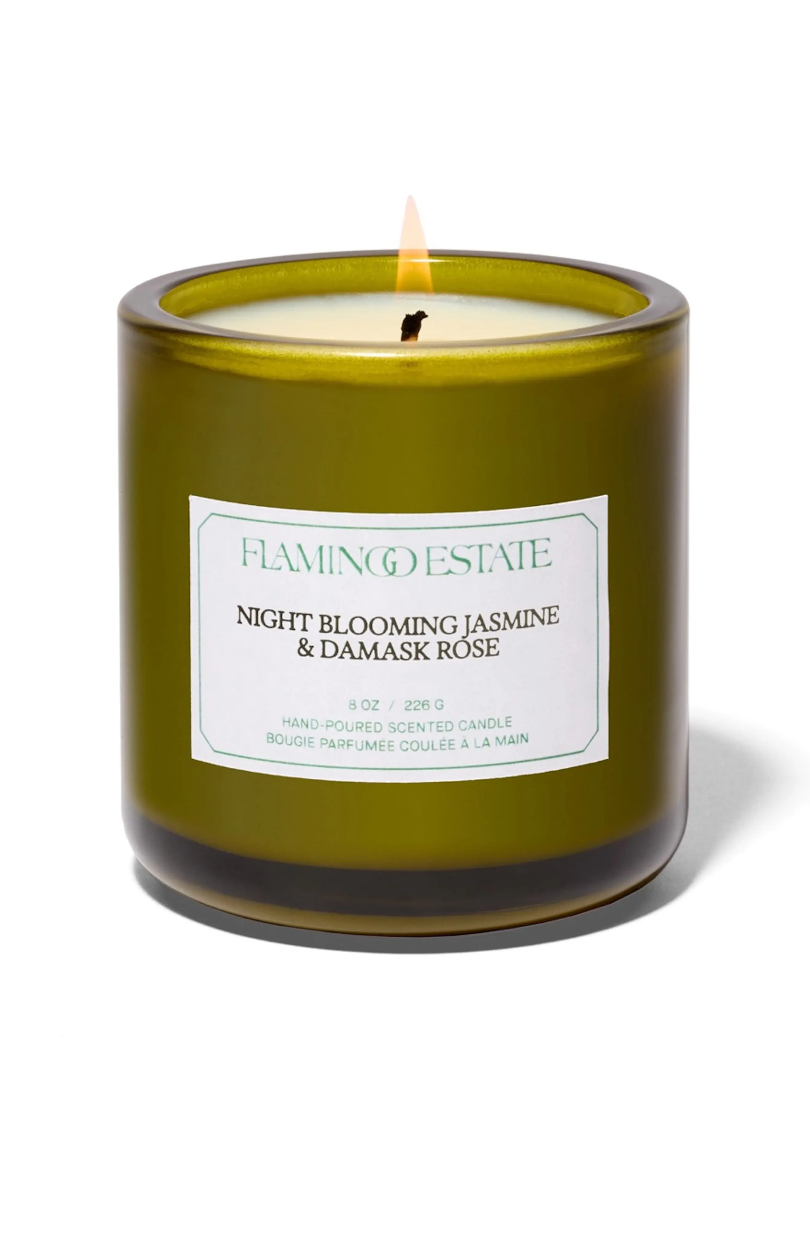 FLAMINGO ESTATE Night Blooming Jasmine & Damask Rose Candle | Nordstrom | Nordstrom