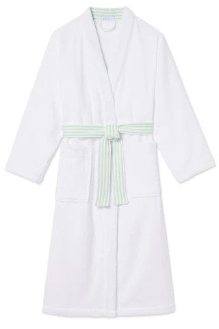 Turkish Terry Midi Robe in Parisian Green | Lake Pajamas