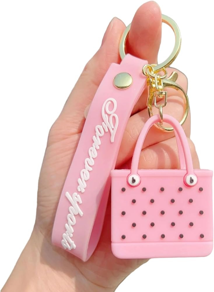 Fashion Handbag Keychain, PU Leather Purse Keychain with Chain, 3D Bag Design, Party Favor Gift f... | Amazon (US)