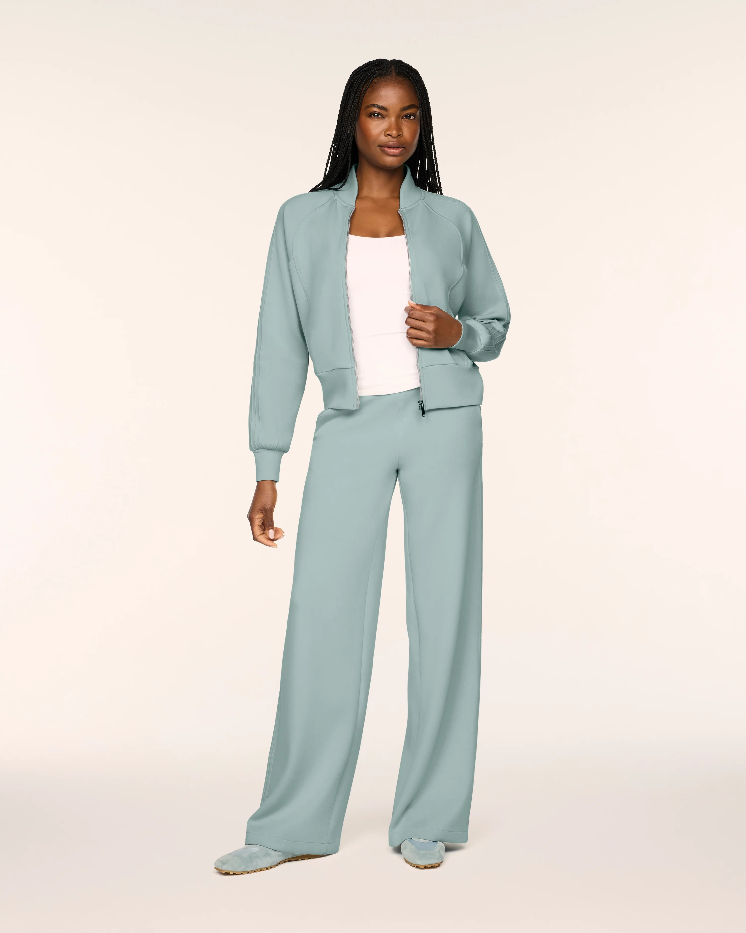 Pintuck Track Jacket | Spanx
