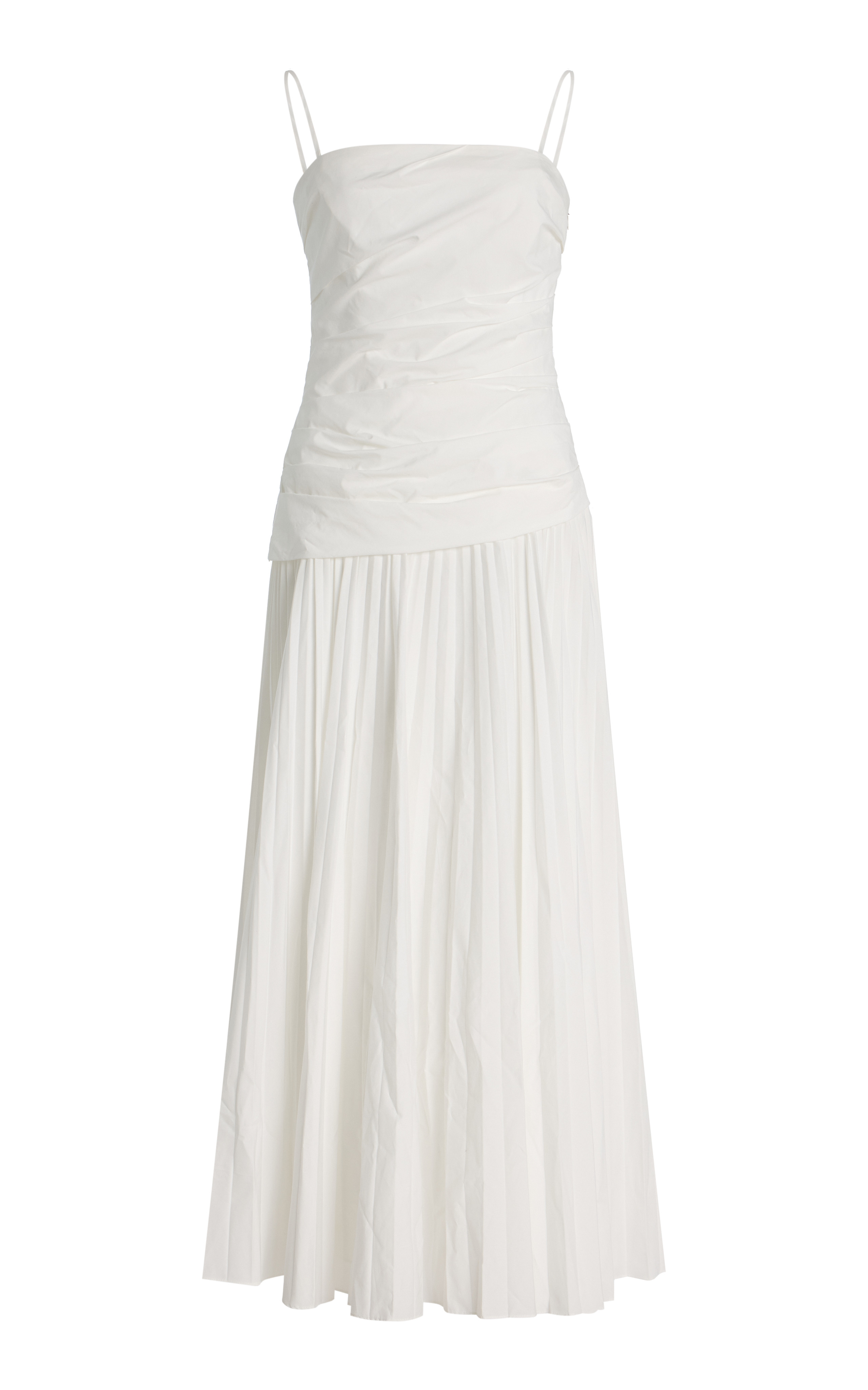 Arie Cotton-Blend Bustier Midi Dress | Moda Operandi (Global)