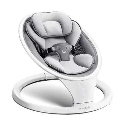 Munchkin® Bluetooth-Enabled Musical Baby Swing in Grey | buybuy BABY | buybuy BABY