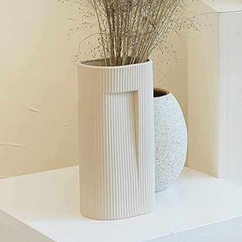 Kamang Ceramic Flower Vase. Nordic Ceramic Vase for Flower Arrangement. Porcelain Minimalist Vase fo | Amazon (US)