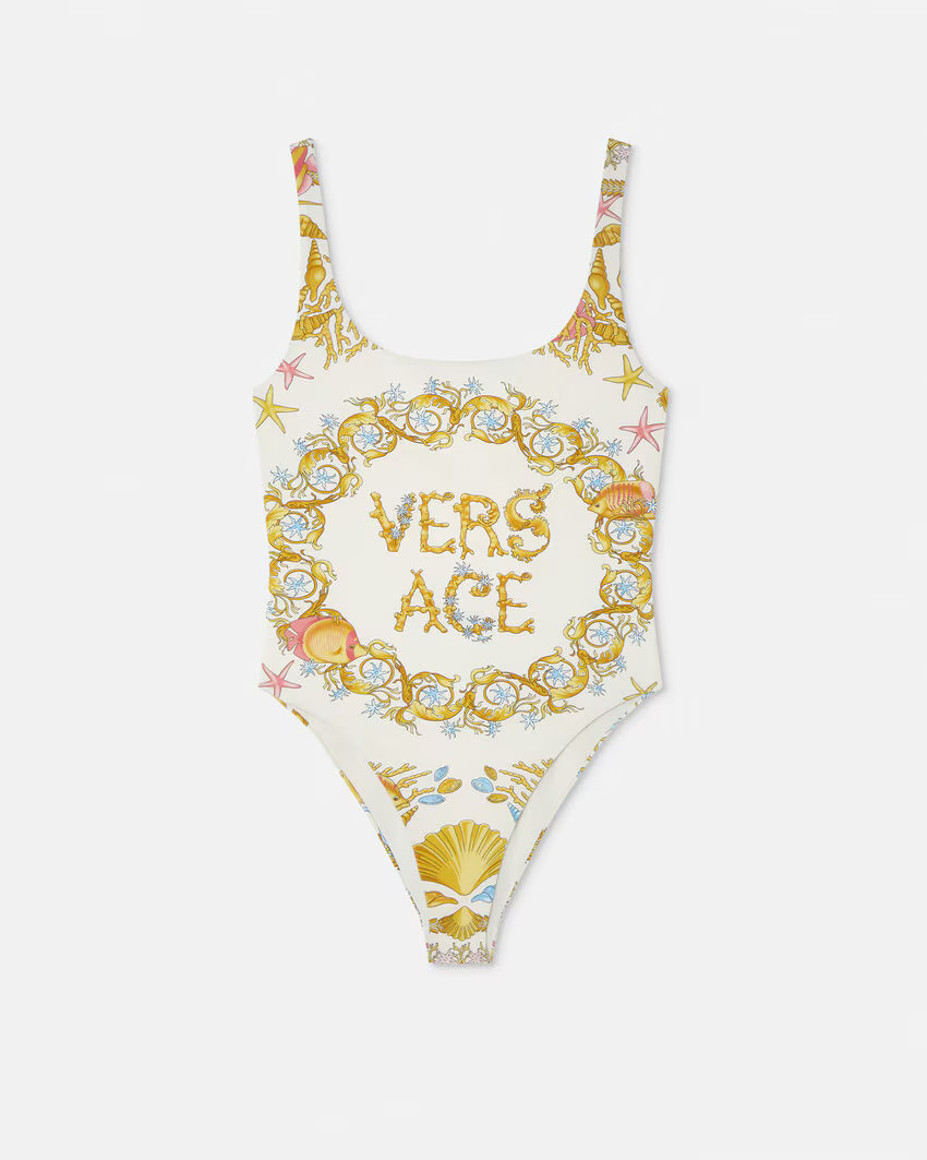 Underwater Barocco One-Piece Swimsuit | Versace (US)